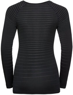 Bl Top Crew Neck L/S Performance Light Dames Sportshirt - Black - Maat L