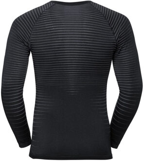 Bl Top Crew Neck L/S Performance Light Heren Sportshirt - Black - Maat S