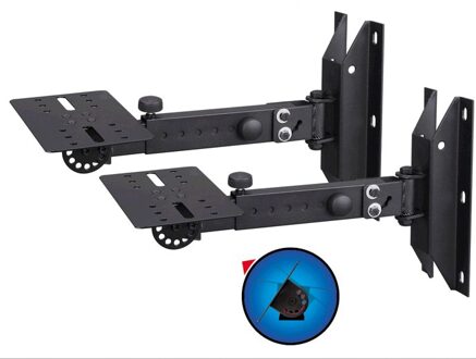 BL-WD328 Professionele 2 stuks (1 Paar) Kantelen Roterende Surround Houder Speaker Bracket Wall Mount Houder Met Metalen Plaat