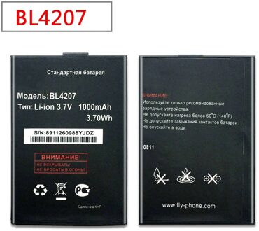 BL4207 BL-4207 Batterij Voor Fly Q110 Li-Ion 1000Mah Mobiele Telefoon Bateria Batterie Baterij In Voorraad + Tracking nummer