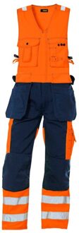 Blåkläder 2653-1804 Amerikaanse overall High Vis Oranje/Marineblauw maat 60