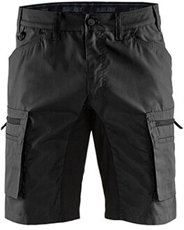 Blåkläder Blaklader - 4491845 Service Short Stretch | Korte Werkbroek Zwart - NL:44 BE:38