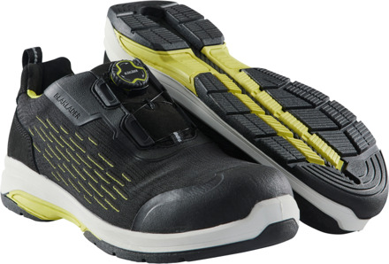 Blåkläder CRADLE Veiligheidsschoen 2442 | Zwart/High Vis Geel | Maat 37 - 7330509826003