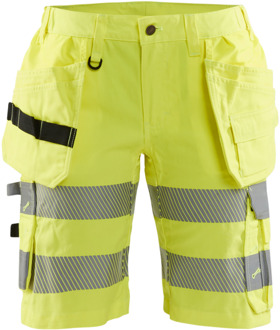Blåkläder Dames High-Vis short met stretch 71861811 | High-Vis Geel | Maat 36 - 7330509729748