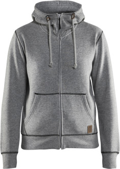 Blåkläder Dames hooded sweatvest 33731157 | Grijs Mêlee | Maat XXL - 7330509483343