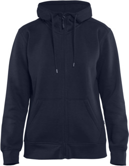 Blåkläder Dames hoodie met rits 33951048 | Marineblauw | Maat 3XL - 7330509542767