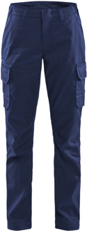 Blåkläder Dames industrie werkbroek stretch/elastiek 71441832 | Marineblauw/Korenblauw | Maat 32 - 7330509843260