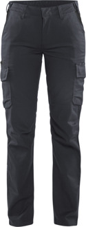 Blåkläder Dames industrie werkbroek stretch/elastiek 71441832 | Medium Grijs/Zwart | Maat 40 - 7330509763193