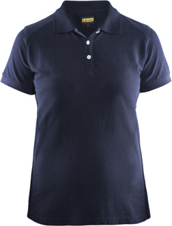 Blåkläder Dames poloshirt piqué 33901050 | Marineblauw | Maat L - 7330509479285