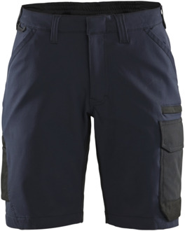 Blåkläder Dames service short 4-weg stretch 71231645 | Donker marineblauw/Zwart | Maat 32 - 7330509822784