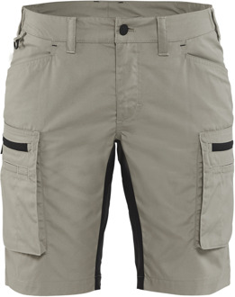 Blåkläder Dames Service Short met stretch 71491845 | Stone/Zwart | Maat 48 - 7330509535417