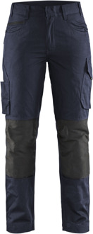 Blåkläder Dames service werkbroek met stretch 71951330 | Donker marineblauw/Zwart | Maat 40 - 7330509646946