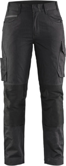 Blåkläder Dames service werkbroek met stretch 71951330 | Zwart/Donkergrijs | Maat 42 - 7330509647479