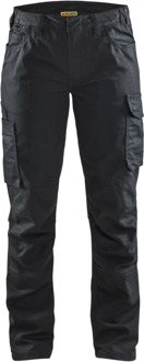 Blåkläder Dames Service werkbroek stretch 71401141 | Zwart/Zwart | Maat 36 - 7330509814116
