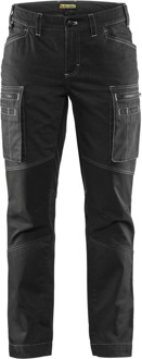 Blåkläder Dames Service werkbroek stretch 71591142 | Zwart | Maat 30 - 7330509485743