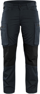 Blåkläder Dames Service werkbroek Stretch 71591845 | Donker marineblauw/Zwart | Maat 36 - 7330509499276
