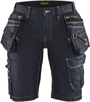 Blåkläder Dames Short Denim Stretch X1900 79921141 | Marineblauw/Zwart | Maat 36 - 7330509656709