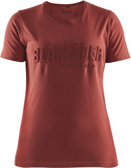 Blåkläder Dames T-Shirt 3D 34311042 | Gebrand rood | Maat XL - 7330509770665