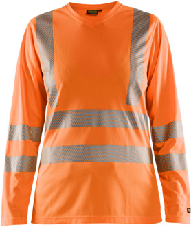Blåkläder Dames T-Shirt lange mouw High-Vis 34851013 | High-Vis Oranje | Maat M - 7330509645352
