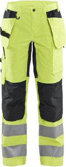Blåkläder Dames werkbroek High-Vis met stretch 71631811 | High-Vis Geel/Zwart | Maat 50 - 7330509615447