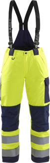 Blåkläder Dames Winterwerkbroek High-Vis 78851977 | High-Vis Geel/Marineblauw | Maat 36 - 7330509551066