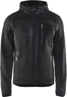 Blåkläder Gebreid vest met softshell 49302117 | Donkergrijs/Zwart | Maat L - 7330509411599