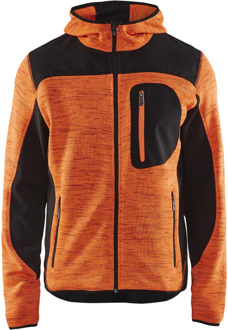 Blåkläder Gebreid vest met softshell 49302117 | High-vis Oranje/Zwart | Maat XS - 7330509472187