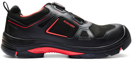 Blåkläder GECKO Veiligheidsschoen 2471 | Zwart/Rood | Maat 46 - 7330509825679