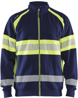 Blåkläder High-Vis sweater 35511158 | Marine/High-Vis Geel | Maat XL - 7330509838631