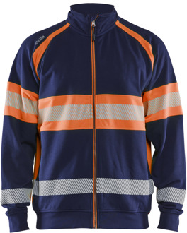 Blåkläder High-Vis sweater 35511158 | Marineblauw/Oranje | Maat XL - 7330509838716