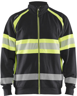 Blåkläder High-Vis sweater 35511158 | Zwart/High-Vis Geel | Maat 3XL - 7330509838747