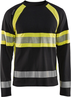 Blåkläder High-Vis T-Shirt lange mouwen 35101030 | Zwart/High-Vis Geel | Maat 6XL - 7330509672518