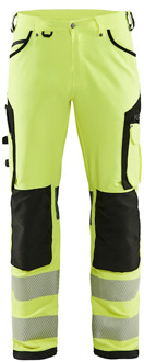 Blåkläder High-Vis werkbroek met 4-weg stretch zonder spijkerzakken 11971642 | High Vis Geel/Zwart | Maat 44 - 7330509840504