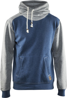 Blåkläder Hooded Sweatshirt 33991157 | Blauw melange/Grijs | Maat S - 7330509465189