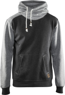 Blåkläder Hooded Sweatshirt 33991157 | Zwart melange/Grijs | Maat L - 7330509465356