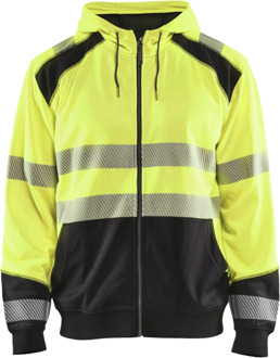 Blåkläder Hooded Sweatshirt High-Vis 35462528 | High-Vis Geel/Zwart | Maat 3XL - 7330509609996