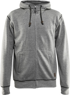 Blåkläder Hooded Sweatshirt met rits 33981157 | Grijs Mêlee | Maat XL - 7330509478110