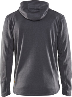 Blåkläder Hoodie met hele rits 35402533 | Zwart Mêlee | Maat XL - 7330509780251