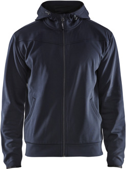 Blåkläder Hoodie met rits 33632526 | Donker marineblauw/Zwart | Maat 4XL - 7330509644461