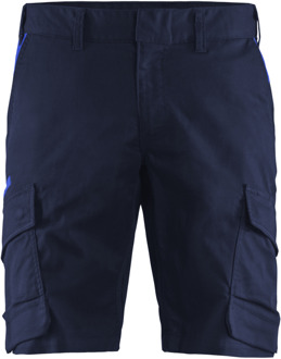Blåkläder Industrie short met stretch 14461832 | Marineblauw/Korenblauw | Maat 58 - 7330509758151