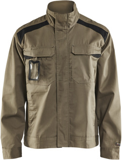 Blåkläder Industriejack. Ongevoerd 40541800 | Khaki/Zwart | Maat S - 7330509383971
