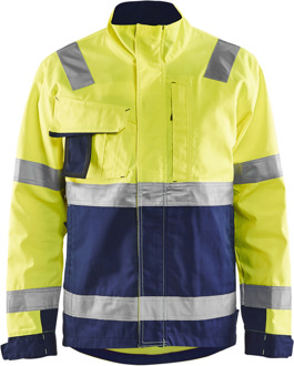 Blåkläder Jack High-Vis 40641811 | High-Vis Geel/Marineblauw | Maat 6XL - 7330509403242