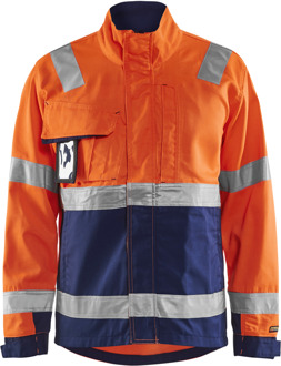 Blåkläder Jack High-Vis 40641811 | High-Vis Oranje/Marineblauw | Maat S - 7330509403419