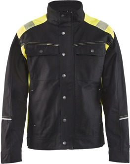 Blåkläder Jack. Ongevoerd Visible 40951370 | Zwart/High-Vis Geel | Maat 4XL - 7330509534663