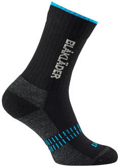 Blåkläder Light Sokken 2191 | Zwart/Neonblauw | Maat 36-39 - 7330509462676