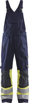 Blåkläder Multinorm bretelbroek Klasse 1 26071514 | Marine/High-Vis Geel | Maat 60 - 7330509799710