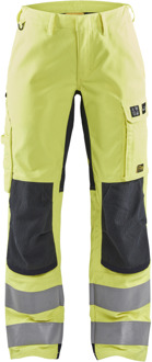 Blåkläder Multinorm dames werkbroek Inherent met stretch 71911512 | High-Vis Geel/Marineblauw | Maat 46 - 7330509805787