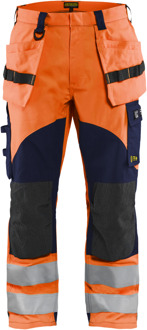 Blåkläder Multinorm inherent werkbroek 15891513 | High Vis Oranje/Marineblauw | Maat 54 - 7330509721018