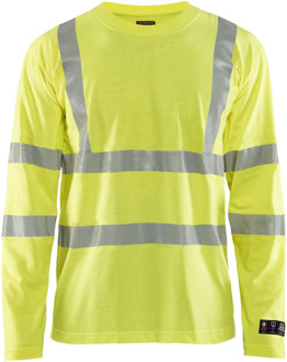 Blåkläder Multinorm T-Shirt lange mouw 34811761 | High-Vis Geel | Maat 4XL - 7330509725832