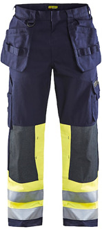 Blåkläder Multinorm werkbroek 14791514 | Marine/High-Vis Geel | Maat 46 - 7330509551660